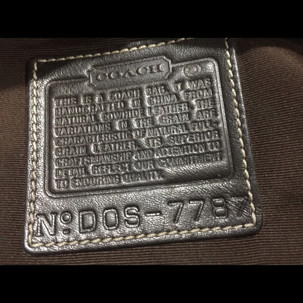 Coach bag " natural cowhide leather "